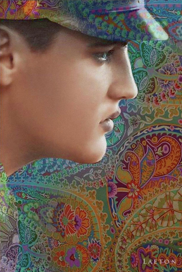 Elvis Digital Art by Richard Laeton