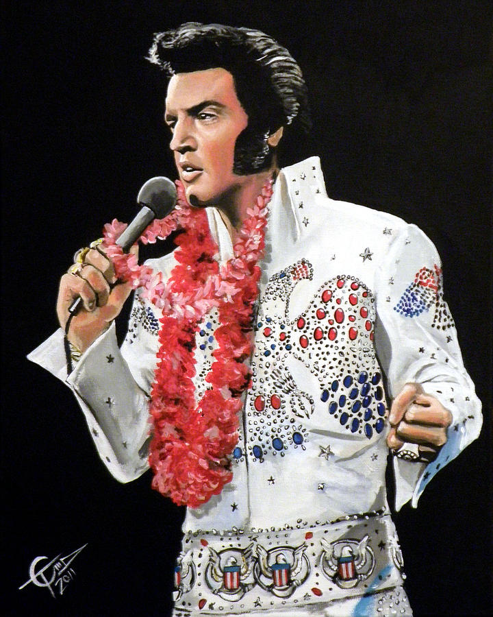 Elvis Painting by Tom Carlton