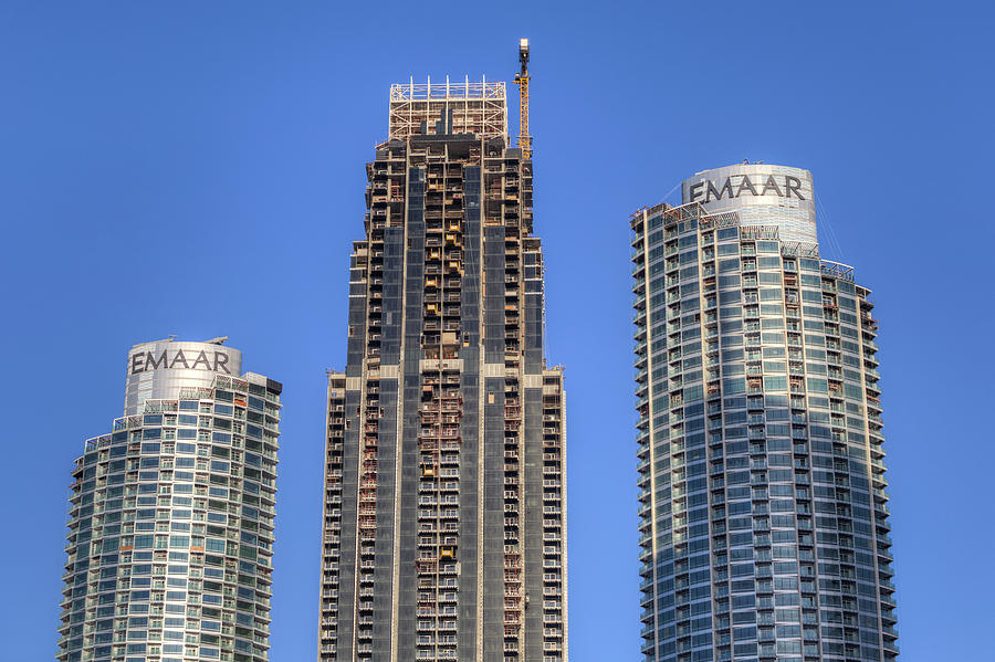 Emaar Properties Buildings Dubai Photograph by David Pyatt