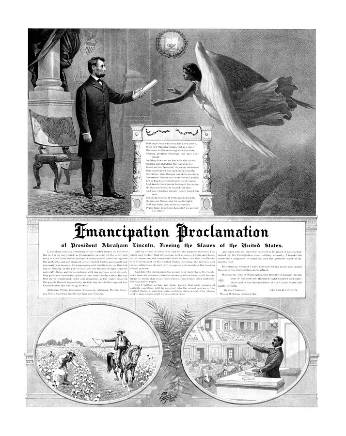 Emancipation Proclamation Mixed Media by War Is Hell Store