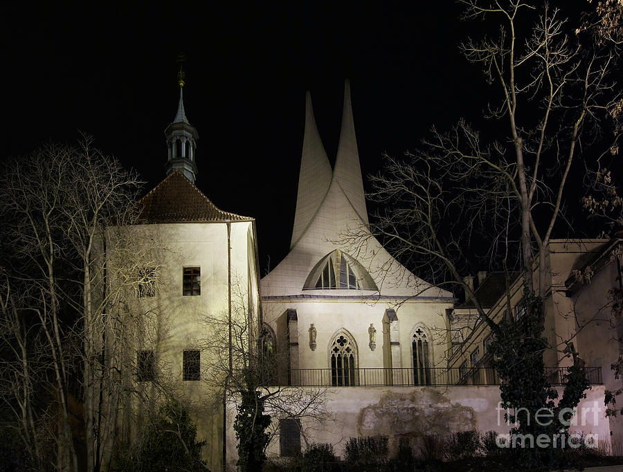 Emauzy monastery at night Photograph by Michal Boubin