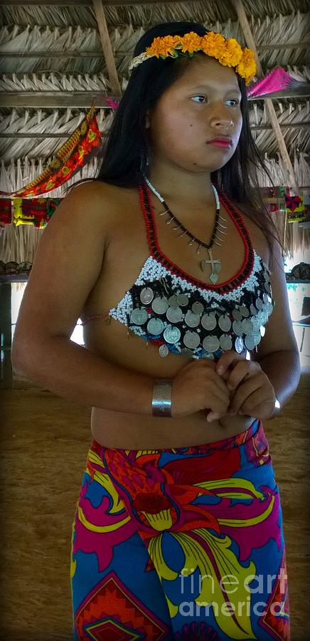 Embera Indian teen  Photograph by Jennifer E Doll