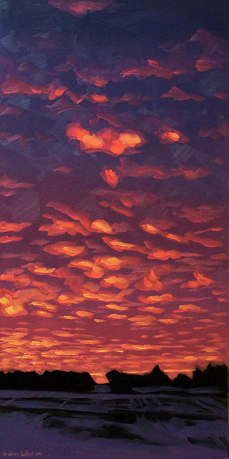 Sunset Painting - Embers by Heather Bullach