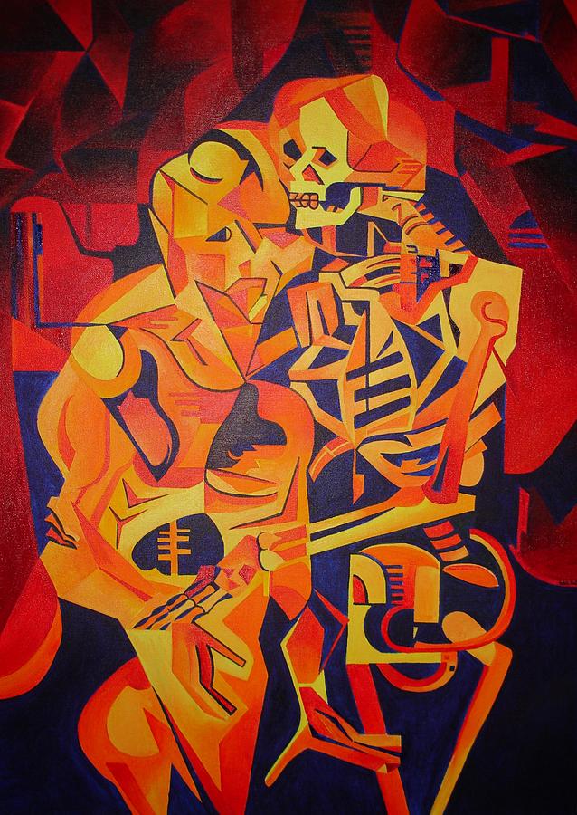 Embracing Death Painting by Taiche Acrylic Art