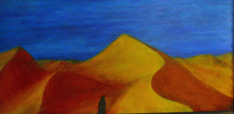 Dunes Painting - Embracing the path by Margot Koefod