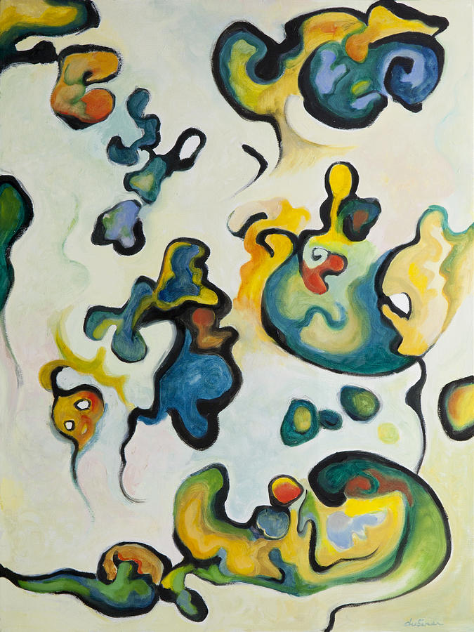Embryonic Forms 2 Painting by Shoshanah Dubiner