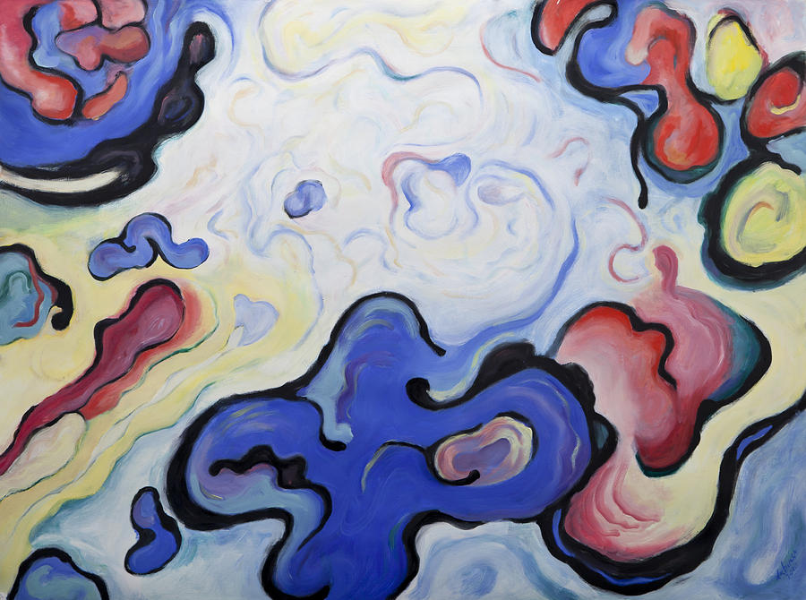 Embryonic Forms 3 Painting by Shoshanah Dubiner