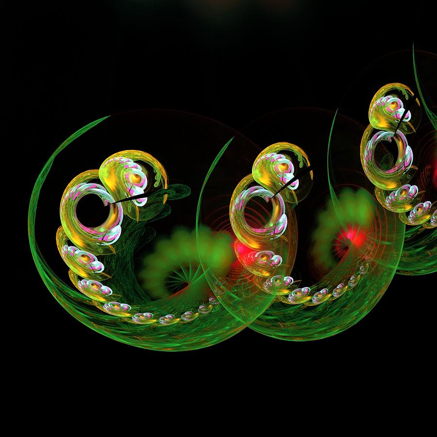 Embryos adrift Digital Art by Rick Chapman