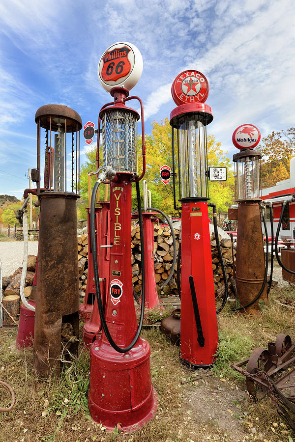 Embudo Gas Pumps  Photograph by Kathleen Bishop