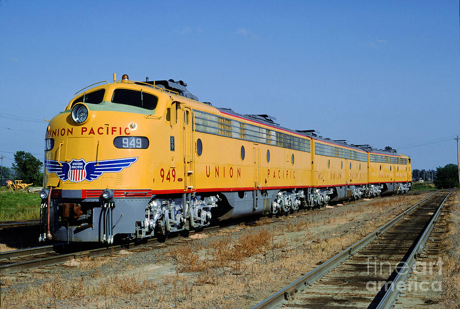 EMD E9A 949, Union Pacific F-Unit, Trainset, A-B-A Photograph By ...