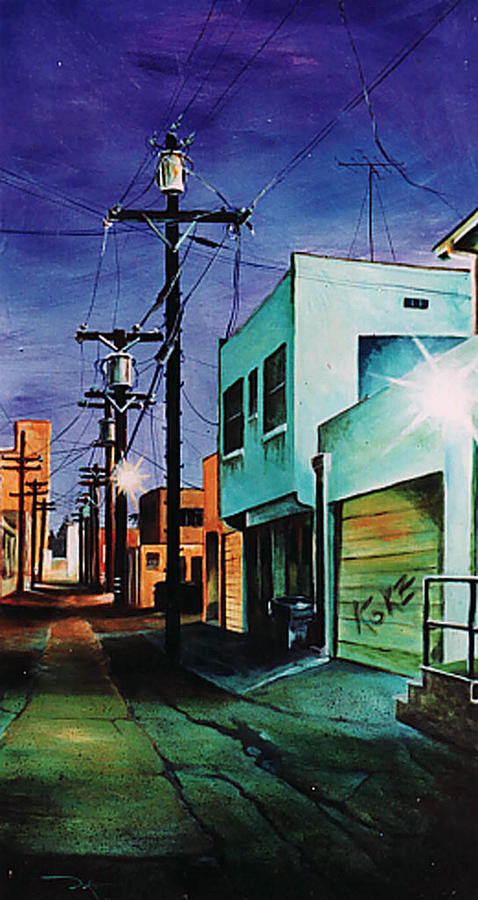 Alley Painting - Emerald Alley by Duke Windsor Alley Painting - Emerald Alley by Duke Windsor