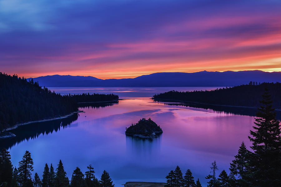 Emerald Bay Clouds at Sunrise Photograph by Marc Crumpler