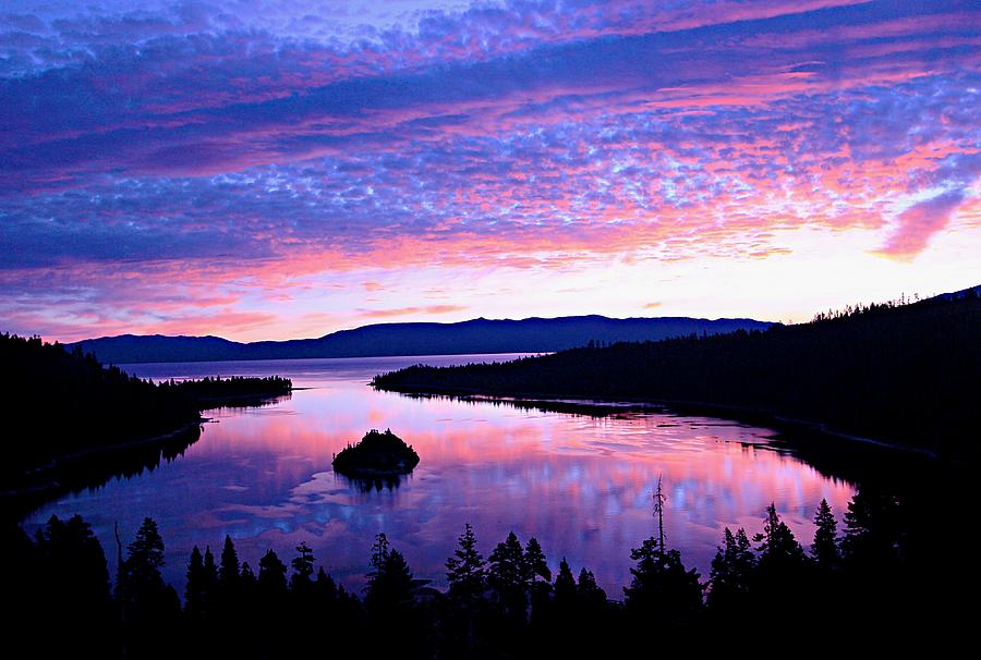 Emerald Bay Pastel Sunrise Photograph by Sean Sarsfield