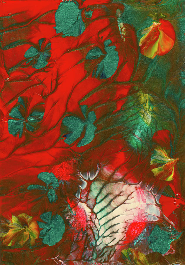 Emerald Butterfly Island Painting by Nan Bilden