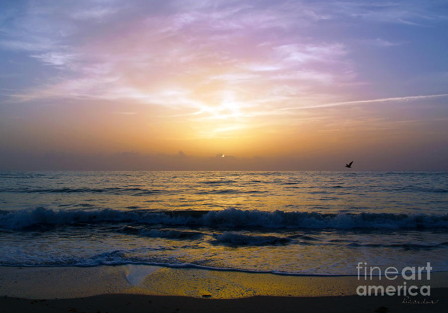 Treasure Coast Florida Tropical Sunrise Seascape B3 Photograph by Ricardos Creations