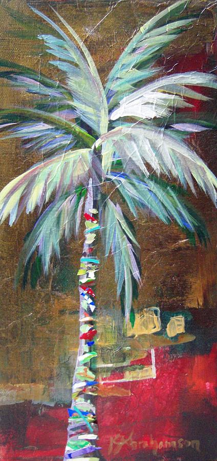 Emerald Fire Palm  Painting by Kristen Abrahamson