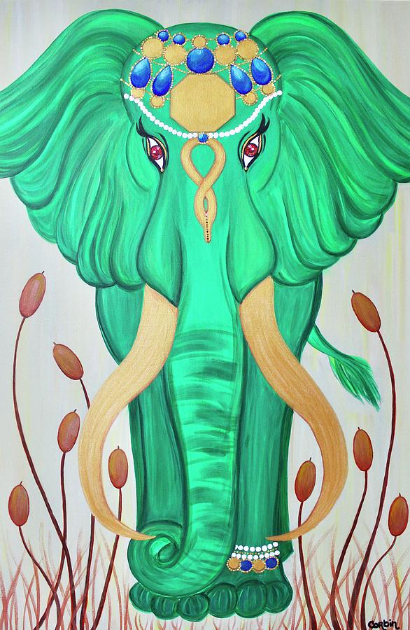 Emerald Grace Painting by Art By Naturallic