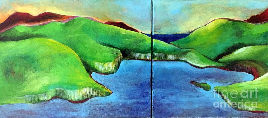 Emerald Isles Painting by Elizabeth Fontaine-Barr