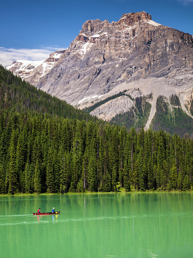 Emerald Lake Canoe Photograph by Mark Mille