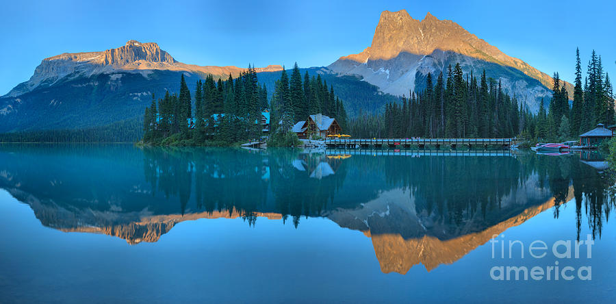 Emerald Lake Panoramic Reflections Photograph by Adam Jewell