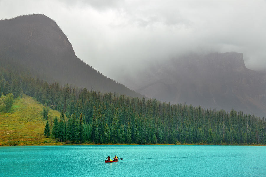 Emerald lake Photograph by Songquan Deng