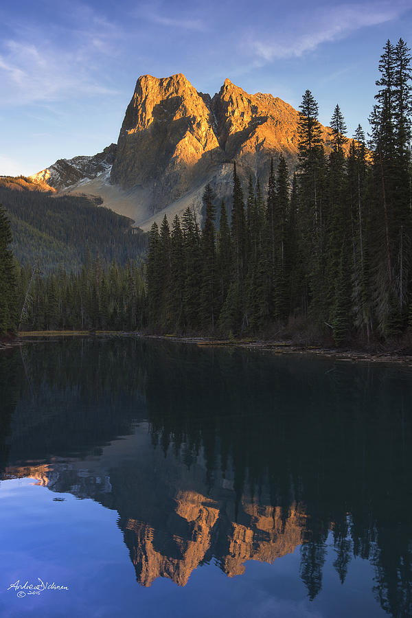 Emerald Lake Sunset Photograph by Andrew Dickman