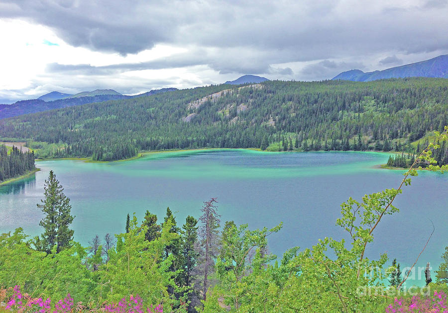 Emerald Lake Yukon Territory Digital Art by J Marielle