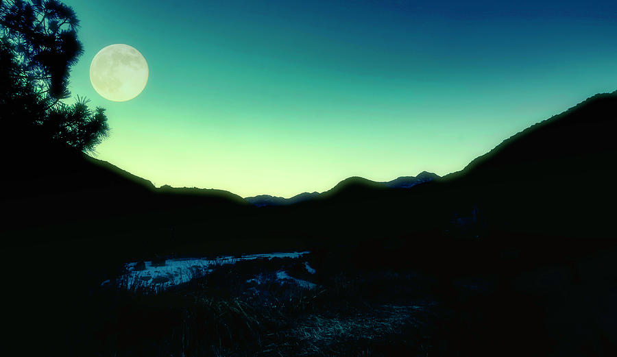 Emerald Moonrise Photograph by Joseph Hollingsworth