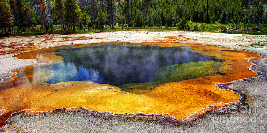 Emerald Pool Hot Springs - Yellowstone  Photograph by Gary Whitton