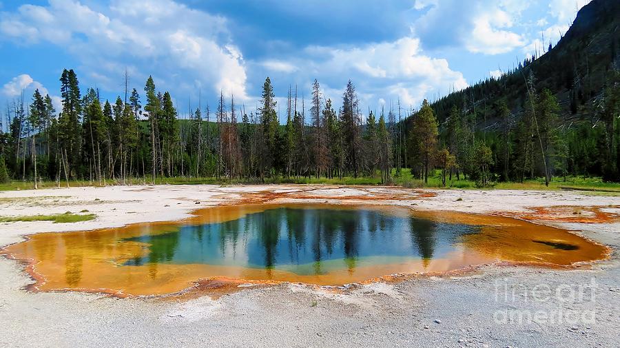 Emerald Pool - Yellowstone Photograph by Linda Gangi - Fine Art America