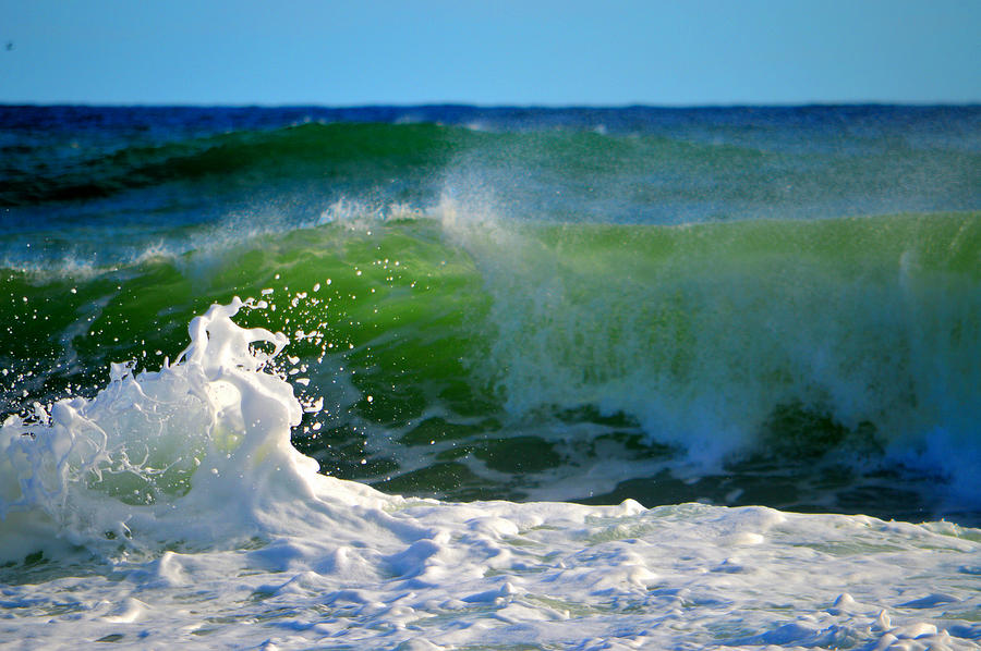Emerald Wave Art Photograph by Dianne Cowen Cape Cod Photography