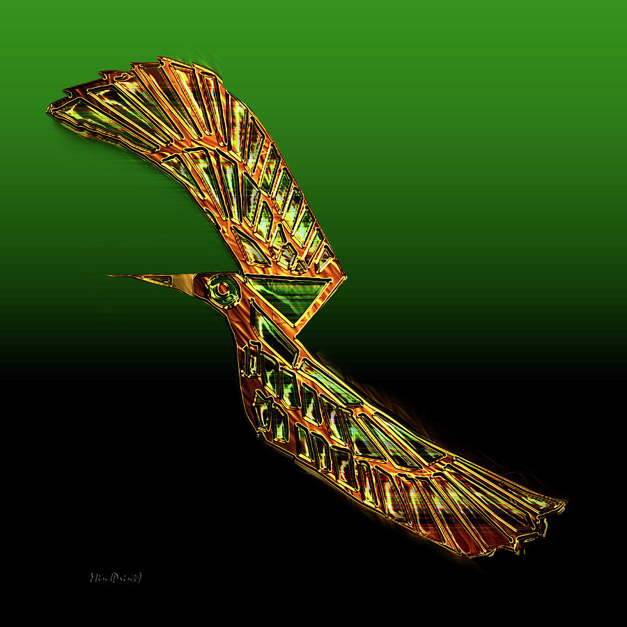 Emerald Wings Digital Art by Asok Mukhopadhyay