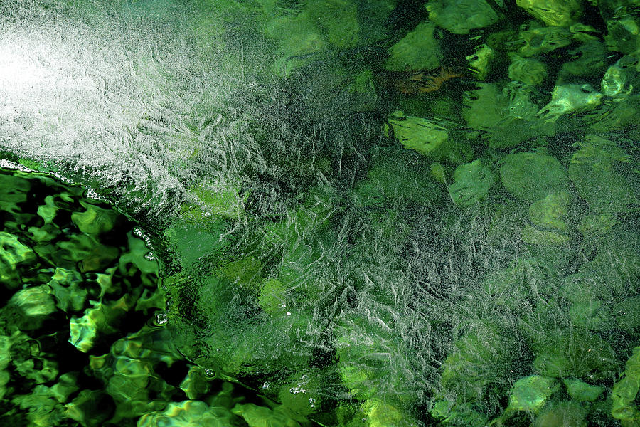 Emeralds Under Ice Photograph by Cate Franklyn