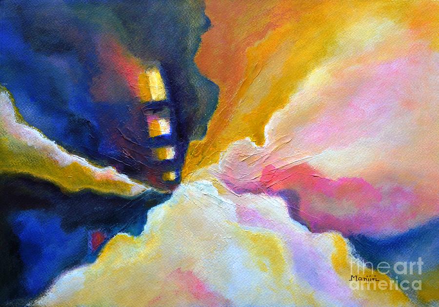 Emergence Abstract colorful Inspirational painting Painting by Manjiri Kanvinde