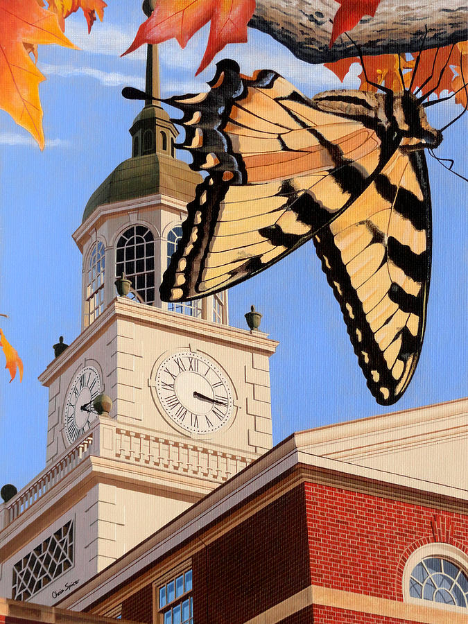 Emergence of the Butterfly Painting by Christopher Spicer