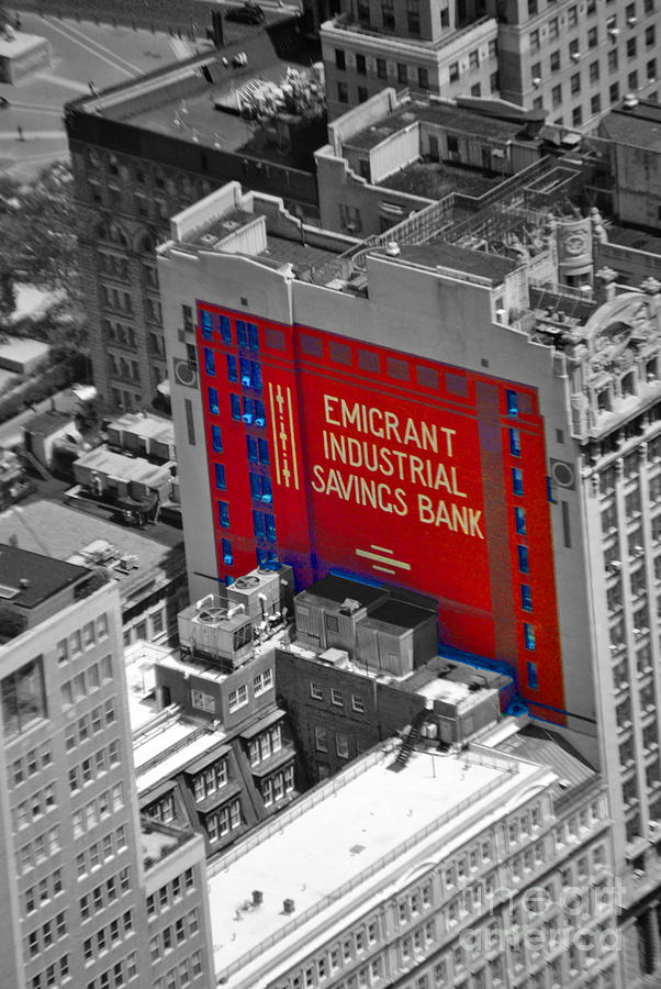 Emigrant Photograph - Emigrant Industrial Savings Bank by Jost Houk Emigrant Photograph - Emigrant Industrial Savings Bank by Jost Houk