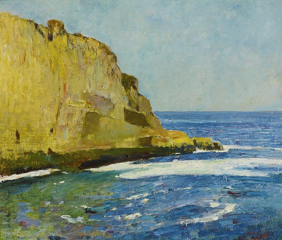 Emil Carlsen 1853 - 1932 BALD HEAD CLIFF, YORK, MAINE 1923 Painting by ...