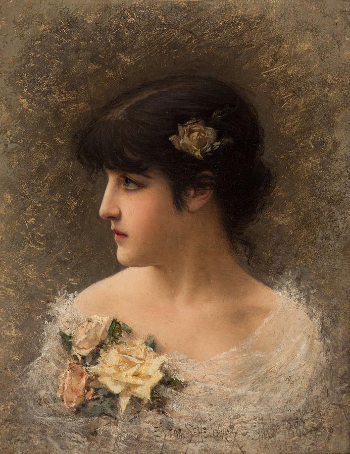 EMILE EISMAN-SEMENOWSKY POLISH-FRENCH 1857-1911 Portrait of a Young ...