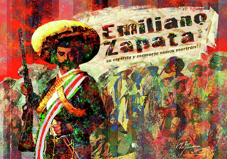 Emiliano Zapata Inmortal Painting by Craig A Christiansen