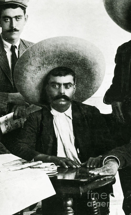 Portrait Photograph - Emiliano Zapata by Science Source