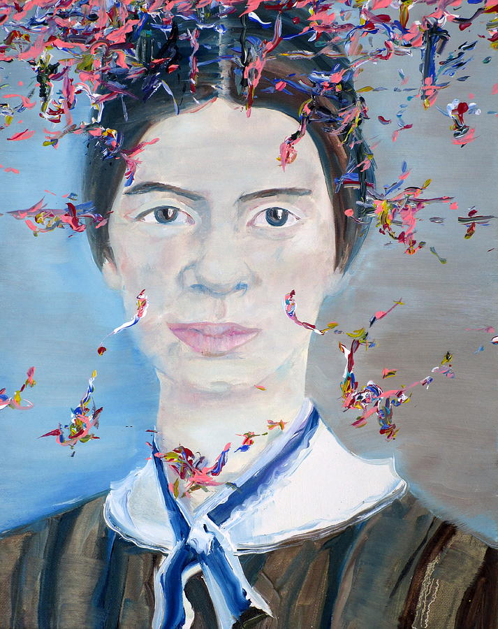 EMILY DICKINSON - oil portrait Painting by Fabrizio Cassetta