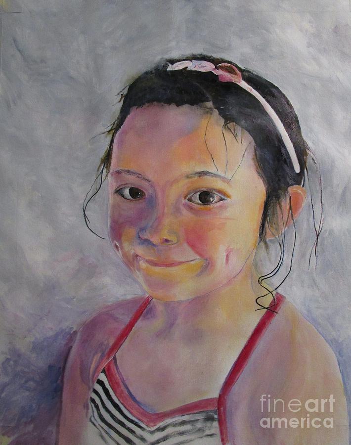 Portrait Painting - Emily Rose by Barbara Moak
