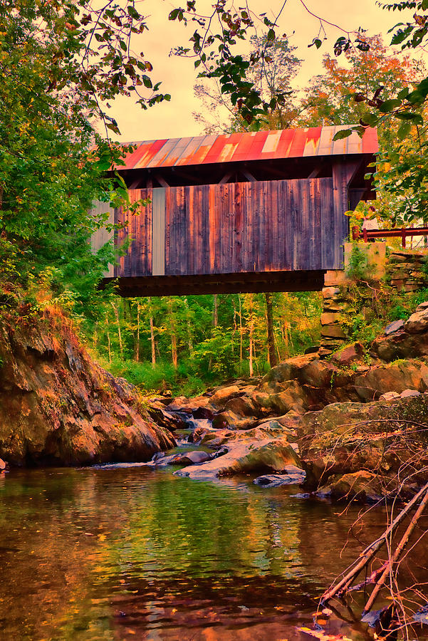 Landscape Photograph - Emilys covered bridge by Jeff Folger