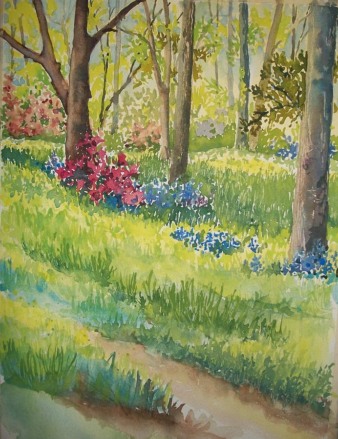 Emilys Spring Flowers SOLD Painting by Judith Young