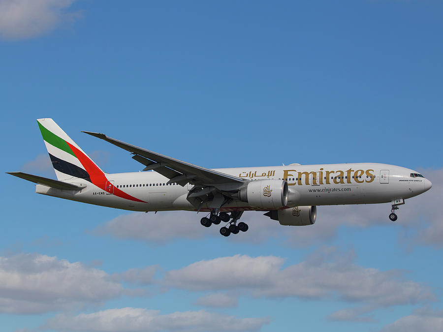 Emirates Air 777 Photograph by Dart Humeston