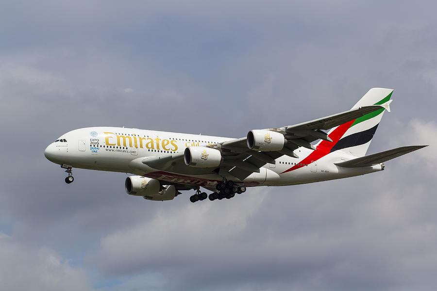 Emirates Airlines A380 Photograph by David Pyatt