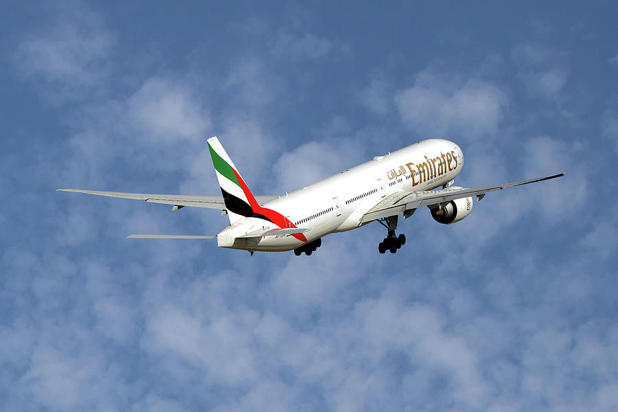 Emirates Photograph - Emirates Boeing 777-36N 1 by Smart Aviation