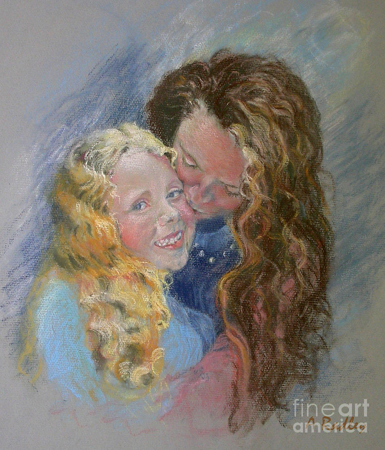 Emma and Kaya Painting by Ann Radley