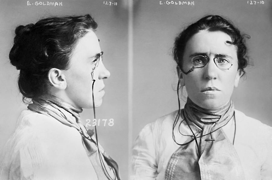 Emma Goldman Mugshot Photograph by War Is Hell Store