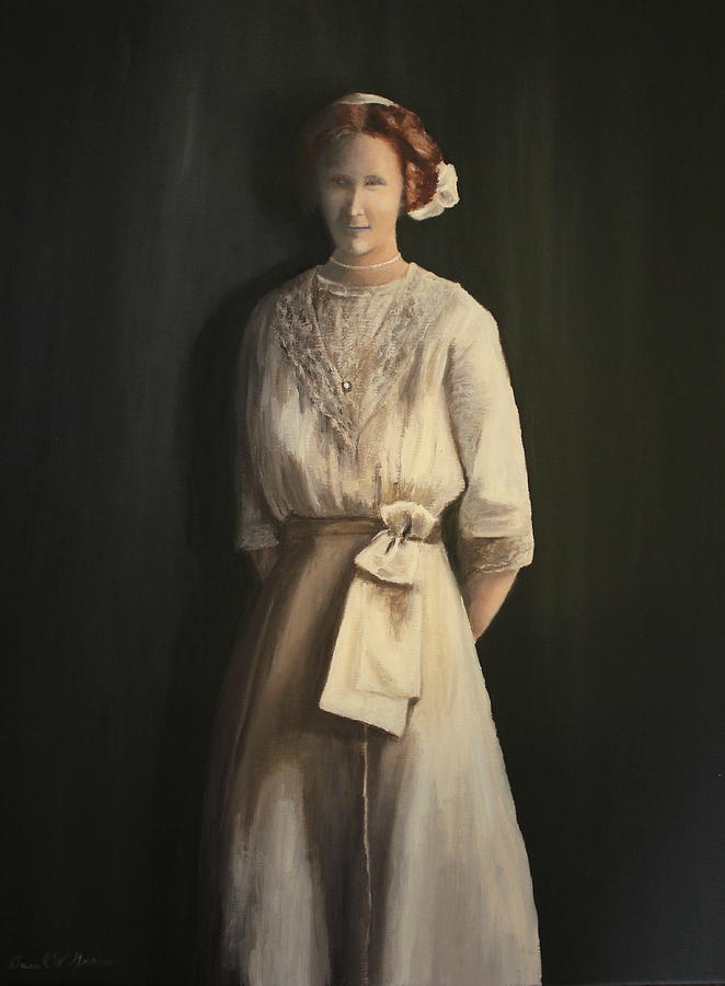 Emma Haack c. 1913 Painting by Daniel W Green